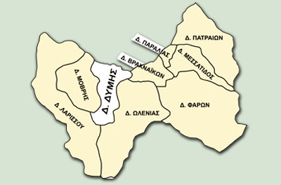 Map of Achaia